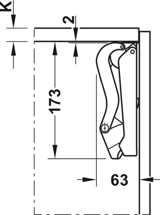 Podnośnik Free space 1.11 F bialy