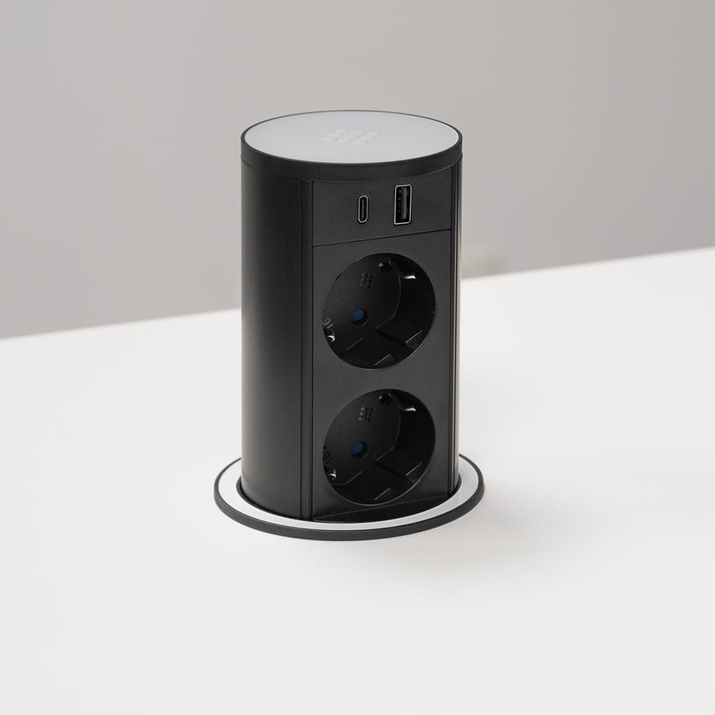 versalift-tondo-2-prese-schuko-usb-tipo-a-usb-tipo-c-wireless-charger-corpo-nero-finitura-bianco-metacrilato.jpg